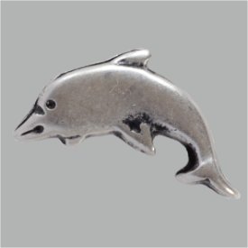 Zierniete Delfin 23mm altsilber