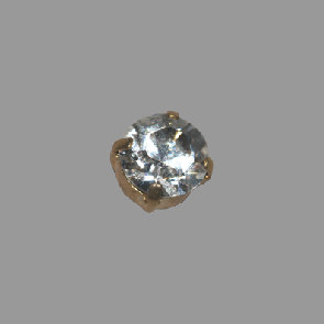 Messing Strassknopf Krallenkessel 8mm mit gefasstem Swarovski® Strassstein gold Stein kristall