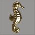 Splint Seepferdchen 26mm gold