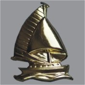 Splint Segelschiff 26mm gold