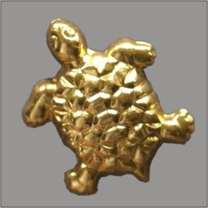 Splint Schildkröte 21mm gold