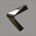 Splint "V" asymmetrisch 19mm platin