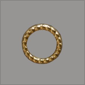 Splint genoppter Ring 8mm gold