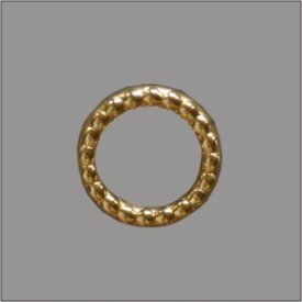 Splint genoppter Ring 10mm gold