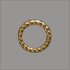 Splint genoppter Ring 10mm gold