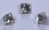 Messingstrassknopf 10x10mm crystall mit Swarovski&reg; Stein