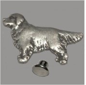 Zierniete Golden Retriver 30mm vergoldet
