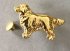 Zierniete Golden Retriver 30mm vergoldet