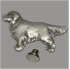 Zierniete Golden Retriver 30mm vergoldet