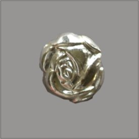 Splint Rosenblüte 14mm silber