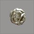 Splint Rosenblüte 14mm silber