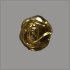 Splint Rosenblüte 14mm gold