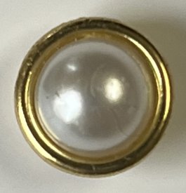 Messingnopf mit Perle