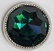 Strasssplint platin 8mm emerald