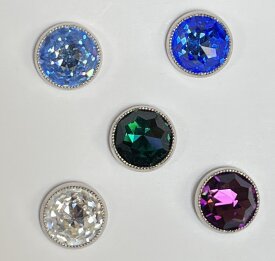 Strasssplint platin 8mm emerald