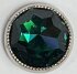 Strasssplint platin 8mm emerald
