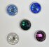 Strasssplint platin 8mm emerald