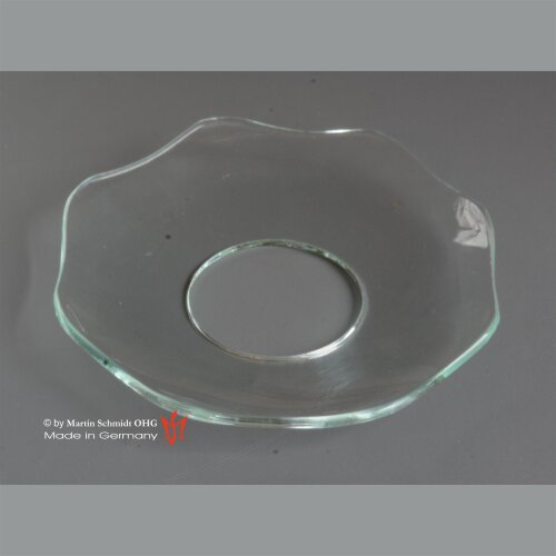 Kerzenmanschette 8-wellig, flach 67mm Loch 23mm