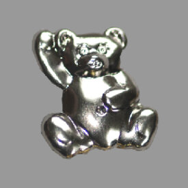Splint Teddybär 17mm platin