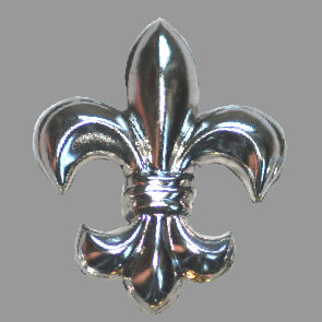 Splint Burbonische Lilie 27mm platin