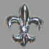 Splint Burbonische Lilie 27mm platin