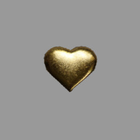 Splint Herz 9mm gold