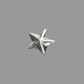 Splint 5 strahliger Stern plastisch 8mm silber