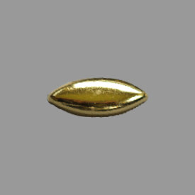 Splint Spitz oval 13mm gold