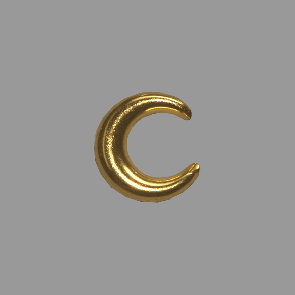 Splint Halbmond 9mm gold